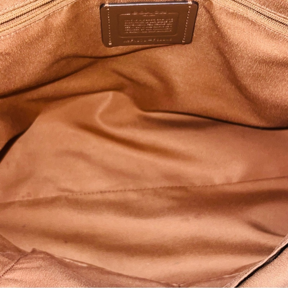 Coach Brown Leather Tote Bag - Picture 7 of 9